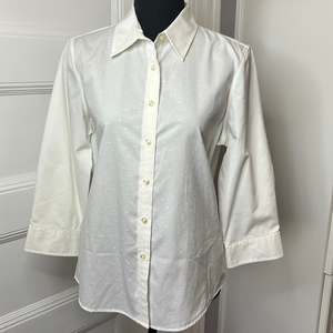 CHARTER CLUB PETITE IRON FREE WOMENS BLOUSE SIZE‎ 10 P